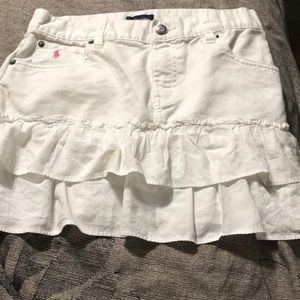 White girls Ralph Lauren ruffle skirt